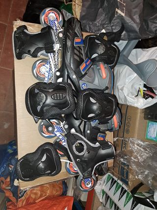 Patínes con protecciones