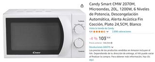Microondas Candy Smart CMW 2070M A ESTRENAR