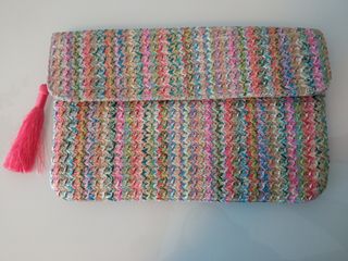 Bolso de mano multicolor Oysho