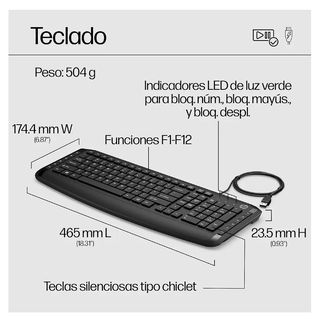 TECLADO Y RATÓN PARA ORDENADOR 