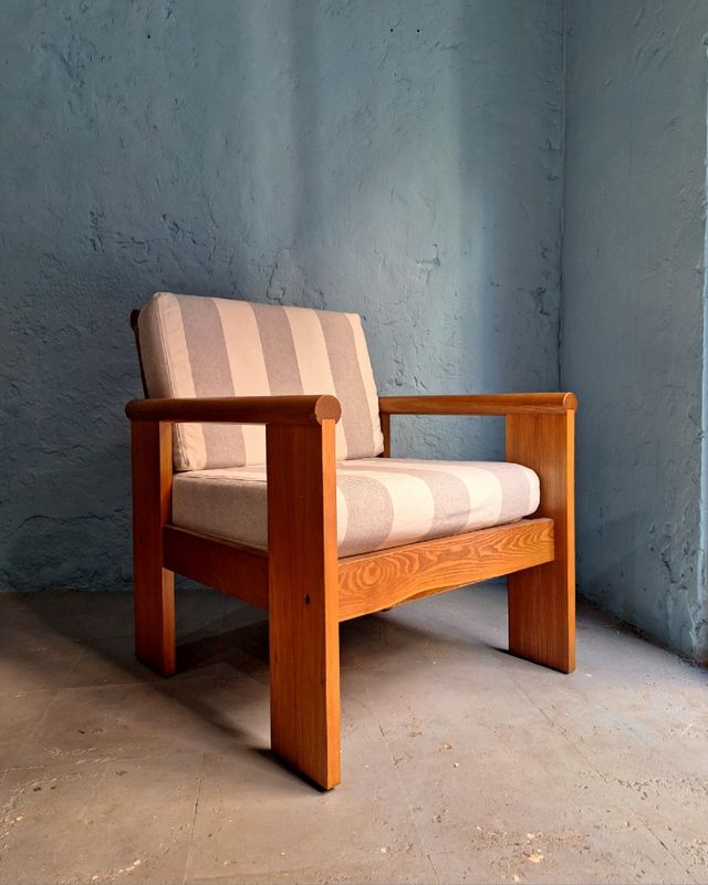 Poltrona in frassino massello - Vintage anni '70