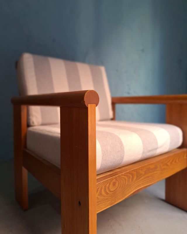 Poltrona in frassino massello - Vintage anni '70