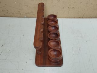 Portapipe porta-pipe legno massello 6 spazi