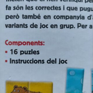 Joc educatiu puzzles en català