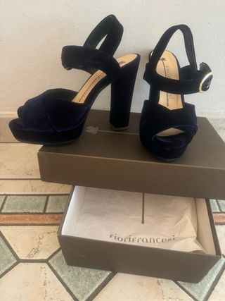 sandali donna velluto di marca