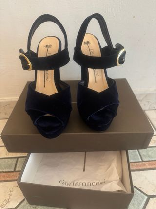 sandali donna velluto di marca