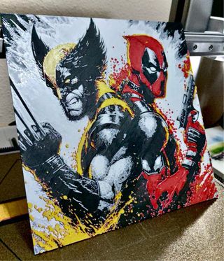 Cuadro deadpool vs lobezno