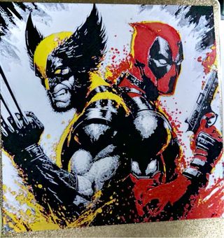 Cuadro deadpool vs lobezno