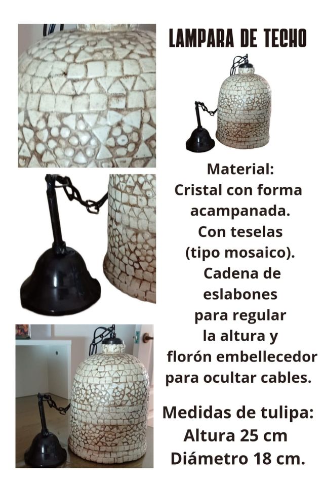Lámpara techo.