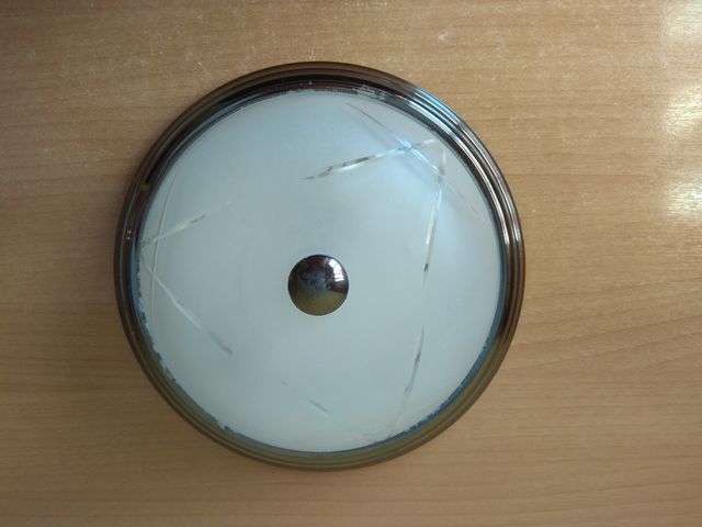 Plafon / aplique cristal circular techo