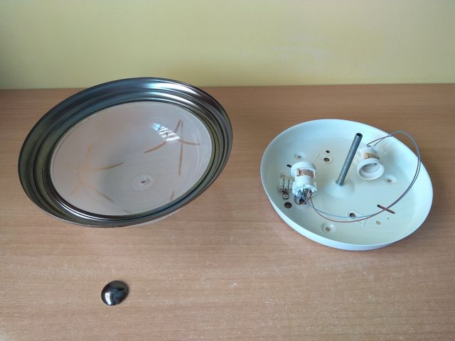 Plafon / aplique cristal circular techo