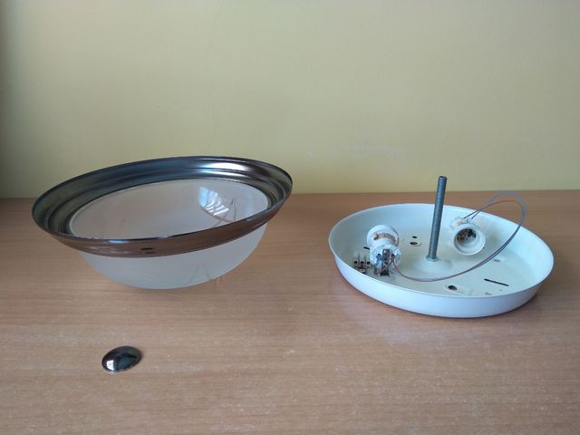 Plafon / aplique cristal circular techo