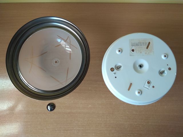 Plafon / aplique cristal circular techo