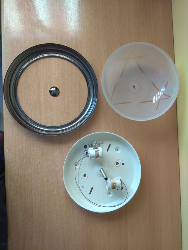 Plafon / aplique cristal circular techo