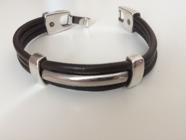 Pulsera cuero marrón