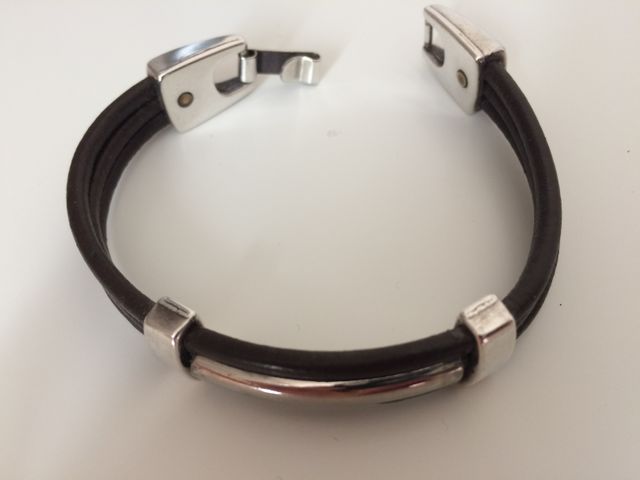 Pulsera cuero marrón