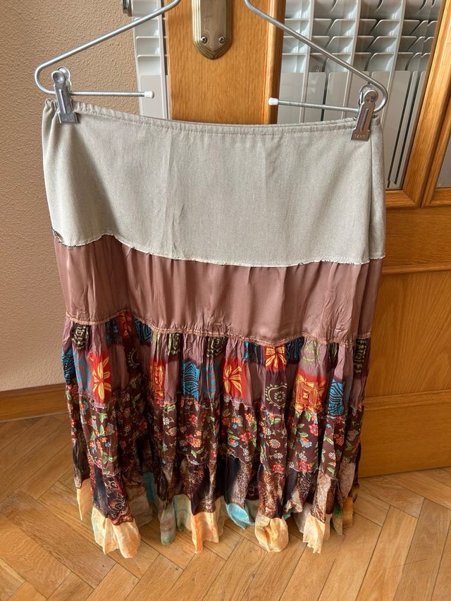 Falda  Beline Paris algodon y poliester  midi