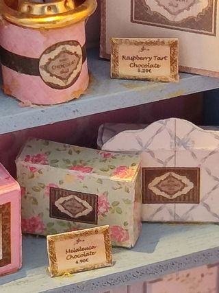 Casa miniatura tienda dulces pastel casita muñecas