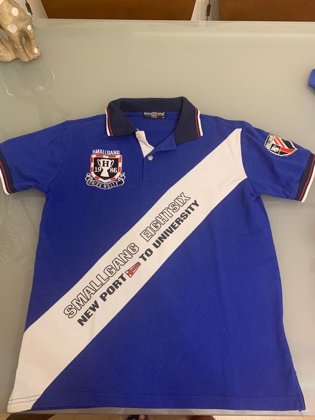 Polo azul marca Smallgang