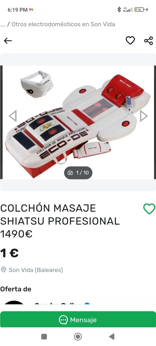 Colchón de masaje profesional eco-de