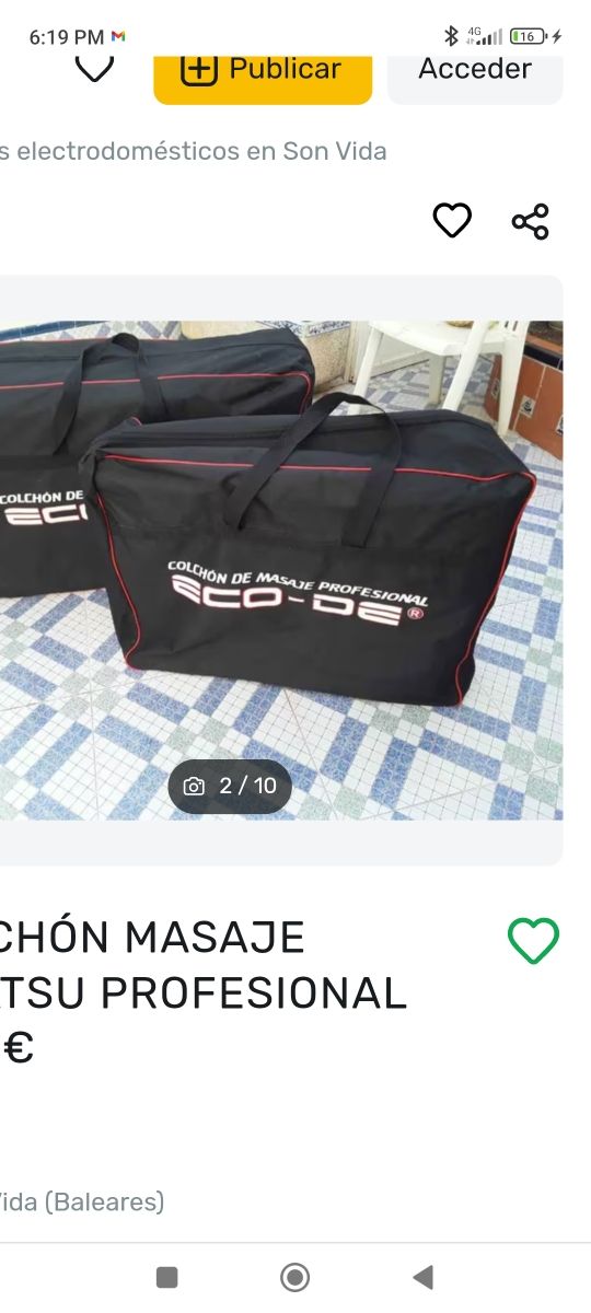 Colchón de masaje profesional eco-de