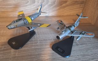 AVION F-86E SABRE y MiG-17 F