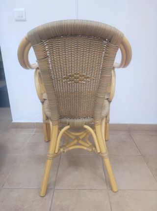 Silla de jardín de ratán