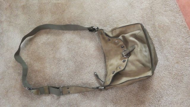 Bolso hombro piel okapi color kaki