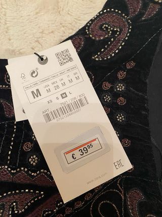 Top Zara de mujer de pedreria  nuevo
