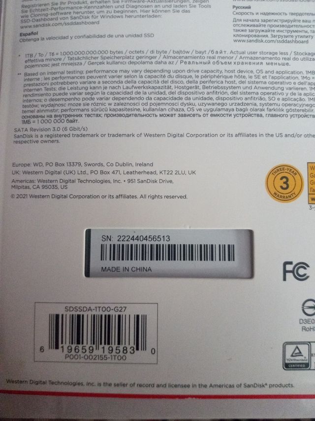 SSD SanDisk SSD Plus 1TB 