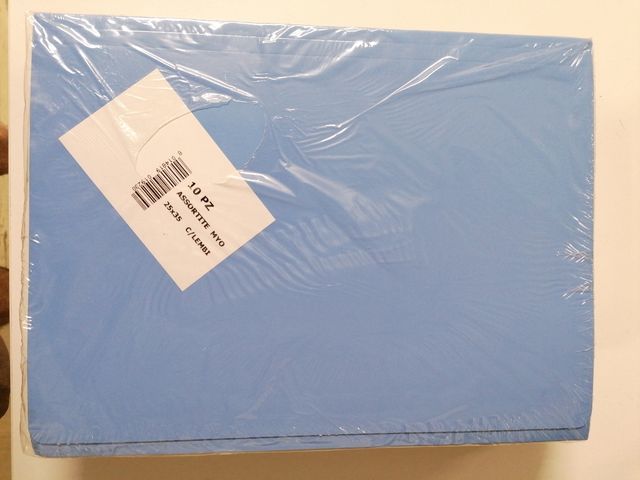 10 cartellette colori assortiti (nuove)