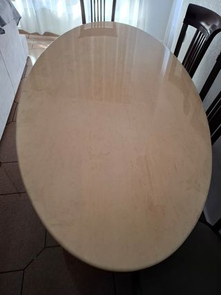 Mesa comedor mármol travertino 