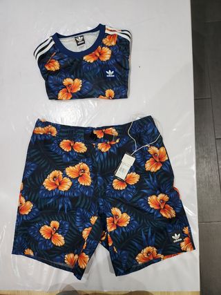 Adidas original conjunto flores