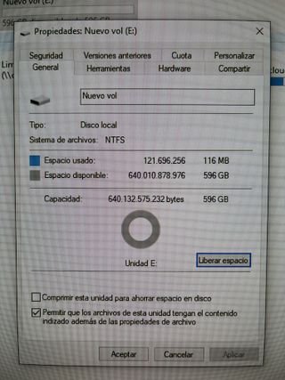 Disco duro Portatil 640Gb