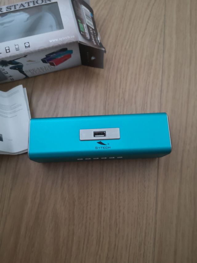 Altavoz Bluetooth turquesa, 17x 5