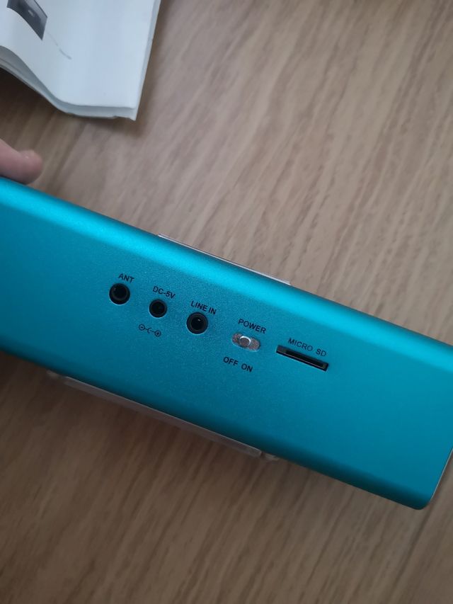 Altavoz Bluetooth turquesa, 17x 5