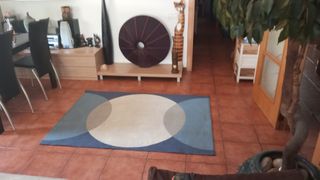 Alfombra tonos azules beige gris