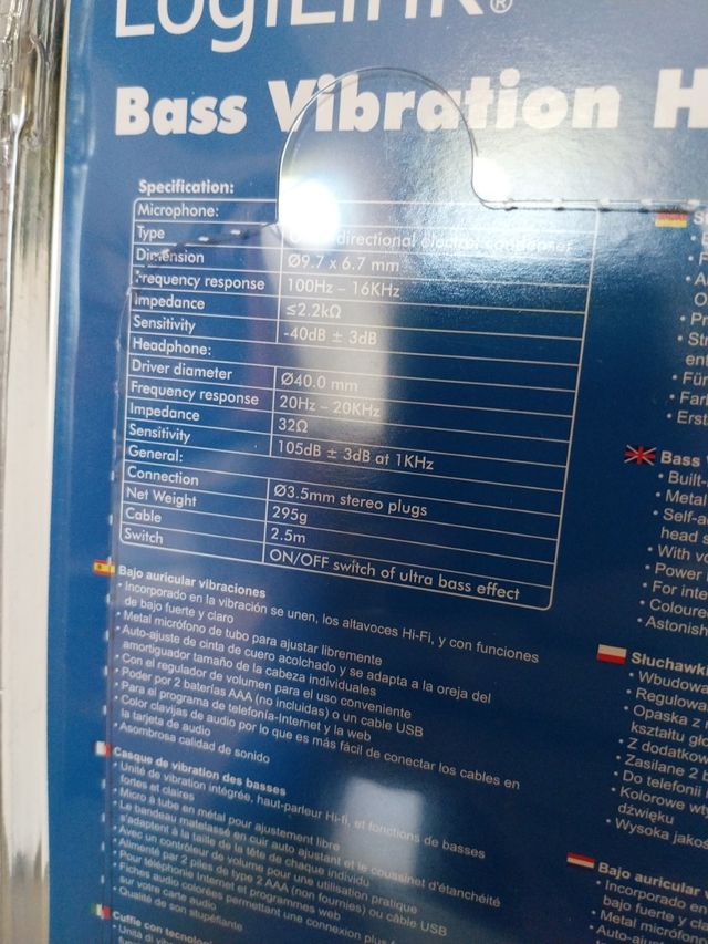 Auriculares LOGILINK ultra stereo