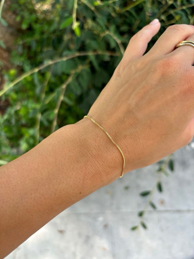 Braccialetto veneziana argento 925 placcato oro