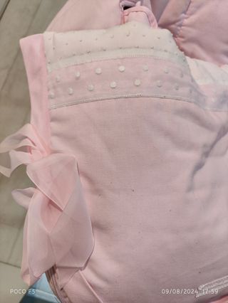 Saco de carrito bebe Rosa. marca pasito a pasito 