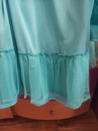 Vestido fiesta verde agua