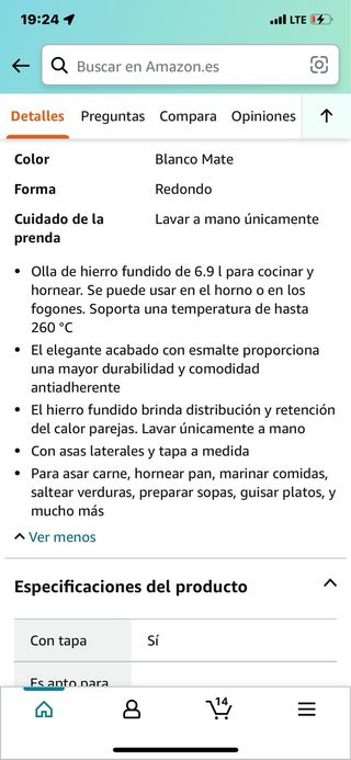 Olla hierro fundido