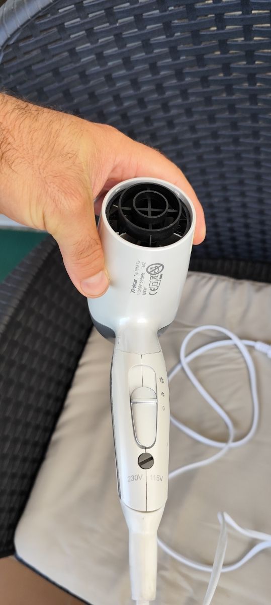 2 phon 1 pieghevole asciugacapelli 