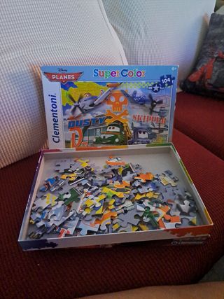 2 puzles clementoni cars y aviones