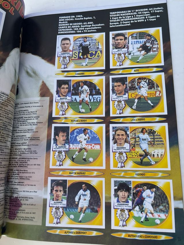 Album fascimil liga 94 95