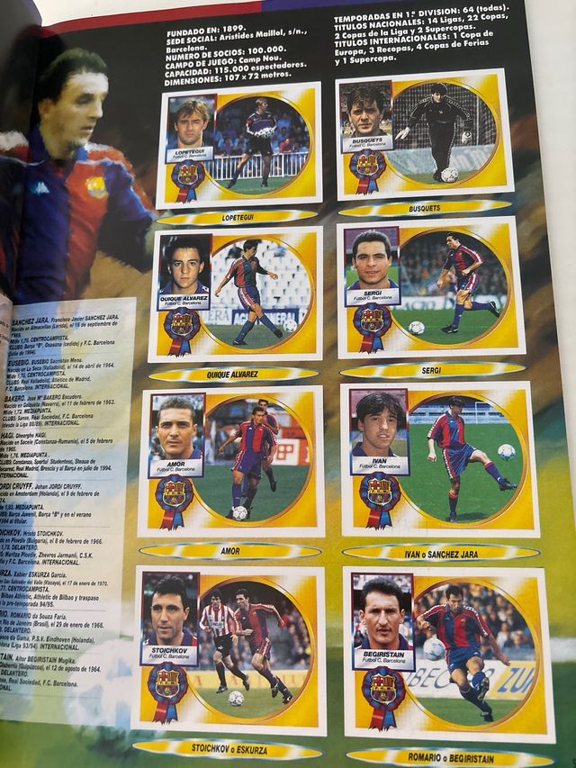 Album fascimil liga 94 95