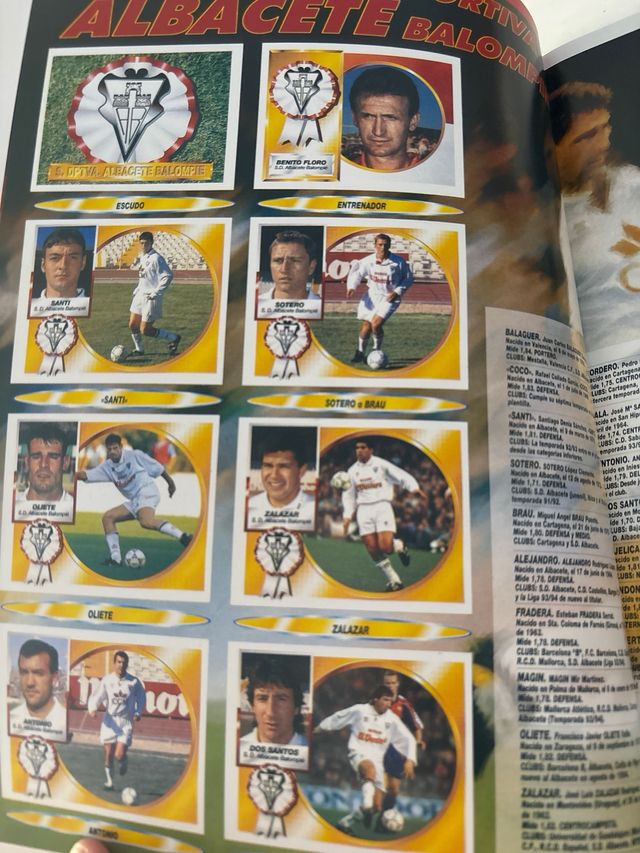 Album fascimil liga 94 95