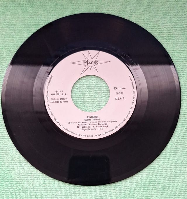 Vinil do Conto de Pinóquio