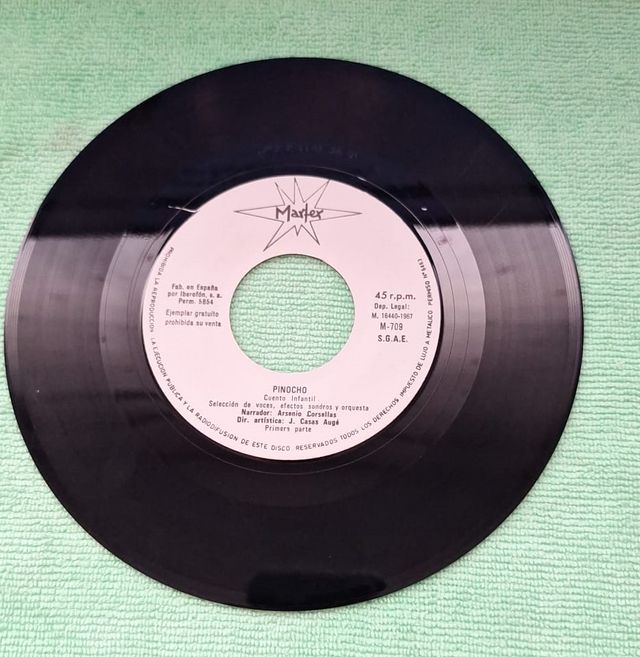 Vinil do Conto de Pinóquio