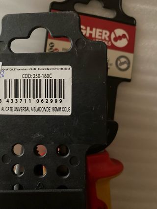 ALICATE UNIVERSAL AISLADO 180mm